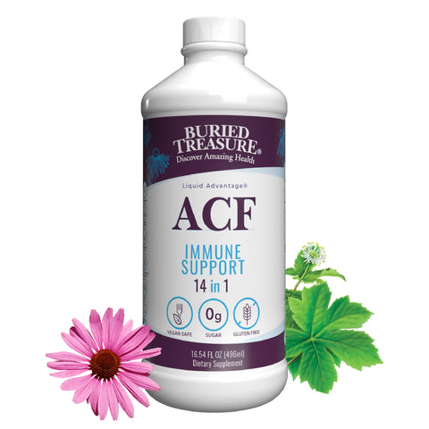 ACF – Liquid Herbal Supplement with Vitamins and Minerals, 16 Servings