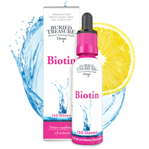 Biotin Drops – Liquid Supplement, 120 Servings, 2 oz