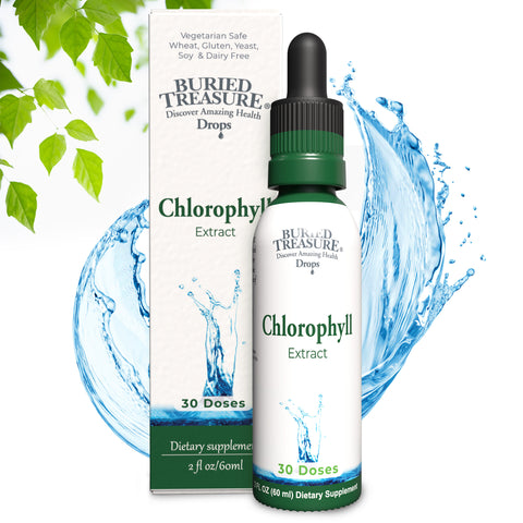 Chlorophyll Drops – Liquid Herbal Supplement with 50mg per Serving