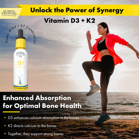 D3+K2 Drops - Vitamin D-3 5000 IU & Natural Vitamin K2 MK-7 with MCT Oil, Cranberry Extract - 120 Servings - Graduated Dropper for Accurate Dosing - Non-GMO, Gluten-Free