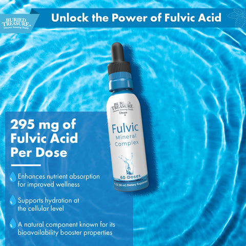 Fulvic Mineral Drops – High-Concentration Fulvic Acid, 2 fl oz