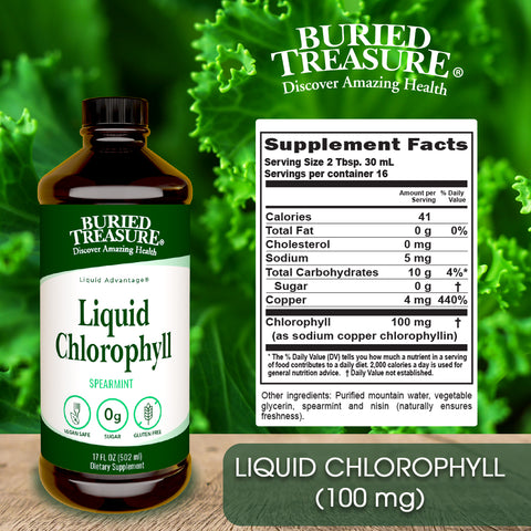 Liquid Chlorophyll – 100 mg Chlorophyll per Serving, 16 Servings