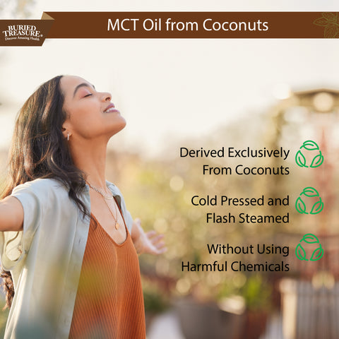 MCT Oil – Vegan Medium-Chain Triglycerides from Coconuts,96 Servings