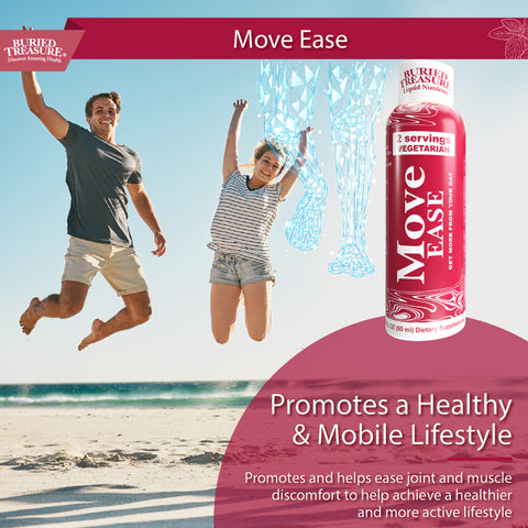 Move Ease Joint Support - Lancone® Formula - Supports Flexibility & Mobility - Eases Mild Discomfort - Supports Joint Health - 2 oz, 12 Servings per Box