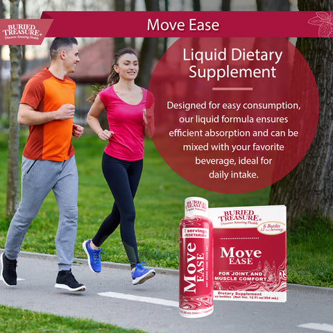 Move Ease Joint Support - Lancone® Formula - Supports Flexibility & Mobility - Eases Mild Discomfort - Supports Joint Health - 2 oz, 12 Servings per Box