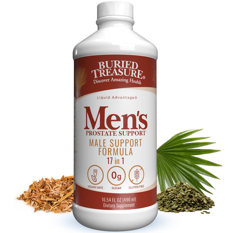 Men’s Prostate Formula – Liquid Blend with Saw Palmetto, Stinging Nettle, Pygeum, Selenium, and Zinc – Non-GMO, Gluten-Free, 16 fl oz