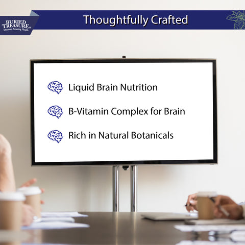 Neuro Nectar Liquid Brain Nutrition - Supports Cognitive Function, Mental Clarity, and Focus with B-Vitamins, DHA Omega 3, Ginkgo Biloba, and Herbal Extracts - 16 oz