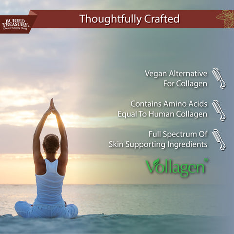 Nature's Vollagen, Vegan Collagen, 2000mg Vollagen®, Healthy Collagen Supporting Amino Acids & Vitamins A, C, D, B-Complex - Supports Skin Elasticity, Joint Health, 30 Servings