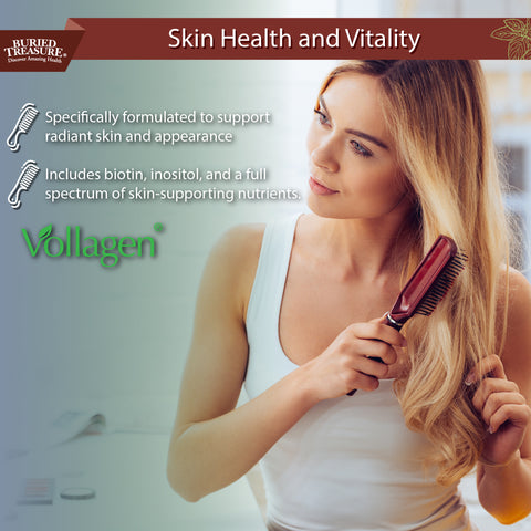 Nature's Vollagen, Vegan Collagen, 2000mg Vollagen®, Healthy Collagen Supporting Amino Acids & Vitamins A, C, D, B-Complex - Supports Skin Elasticity, Joint Health, 30 Servings