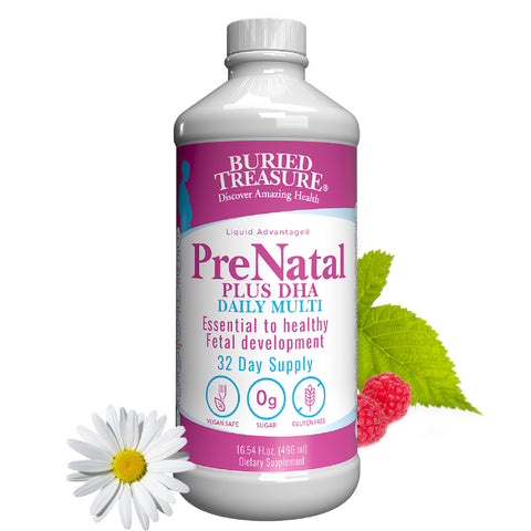 Prenatal Plus DHA – Daily Liquid Multivitamin with DHA, Vegetarian Formula