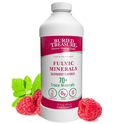 Fulvic Acid Minerals Complex –Natural Raspberry Flavor, 32 Servings