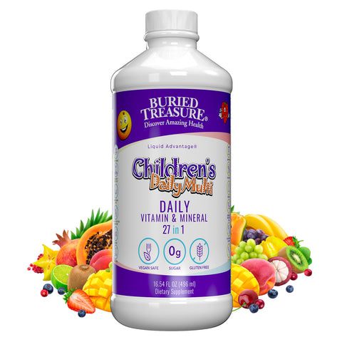 Children's Daily Liquid Multivitamin, Vitamins & Minerals, Natural Fruit Flavors, 16 servings