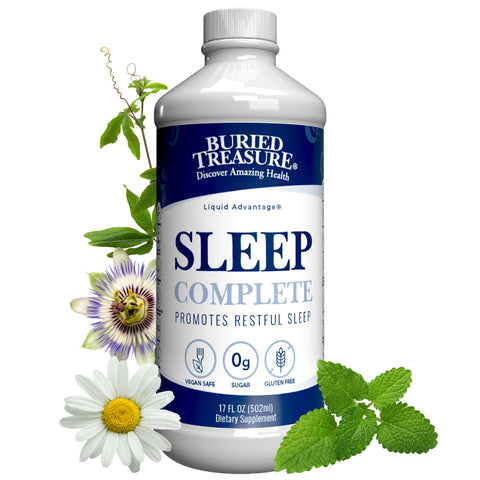 Sleep Complete – Liquid Supplement with Melatonin, 0g Sugar, 16 Servings