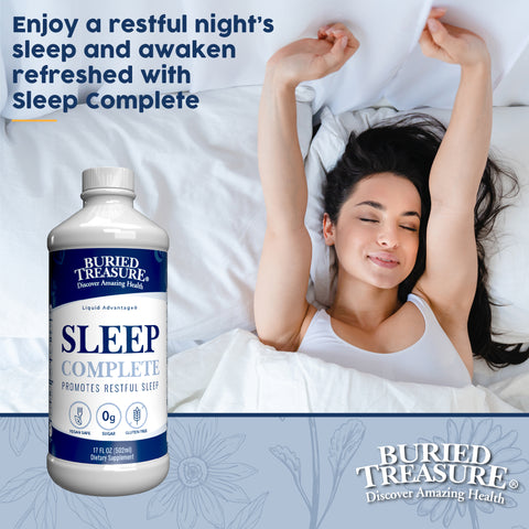 Sleep Complete – Liquid Supplement with Melatonin, 0g Sugar, 16 Servings